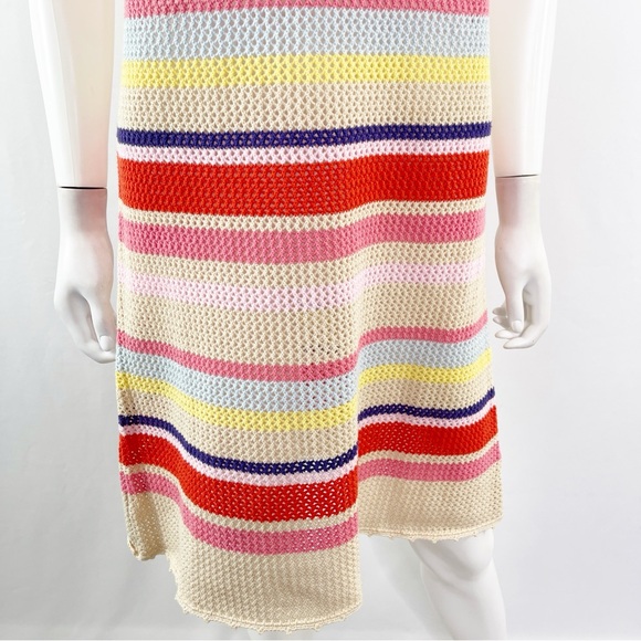Rails Dress JUNE Tan Multi Stripe Mini Knit Sleeveless Size S - Picture 9 of 15